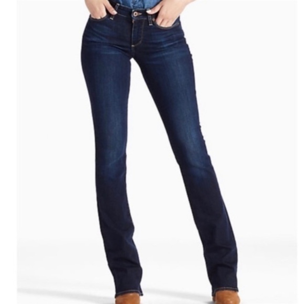 Lucky Brand Leyla boot cut dark wash denim jeans size 10